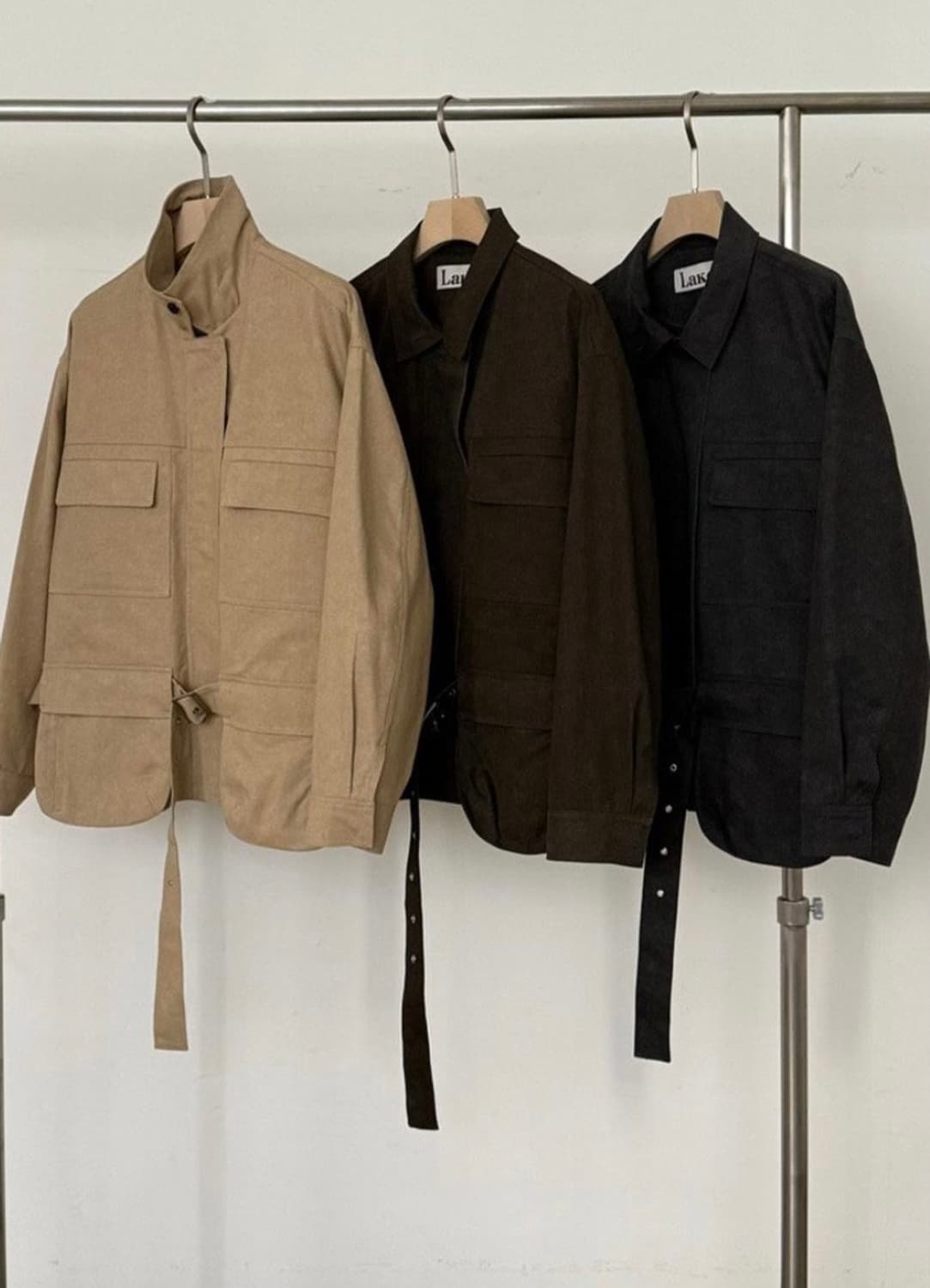 레이크 사이드 스튜디오 바닐라 벨트 빅 포 켓 점퍼 상품이미지5