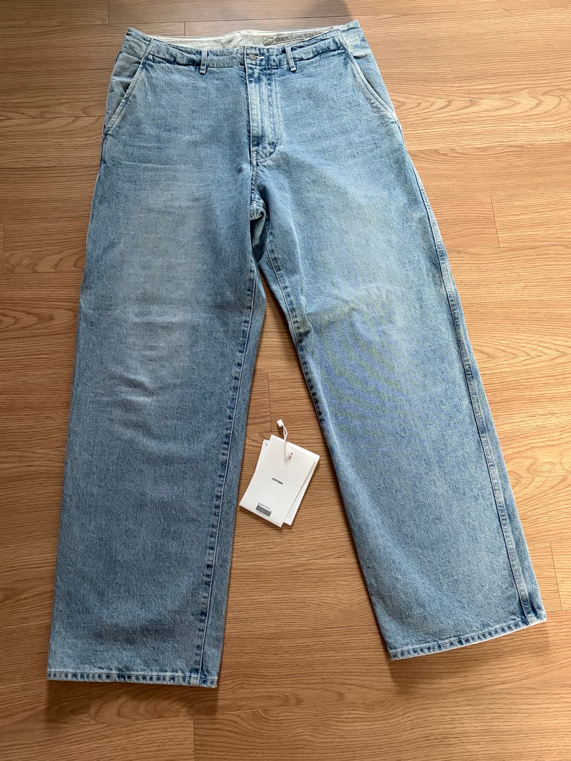 포터리 원워시드 와이드데님 3사이즈 상품이미지1