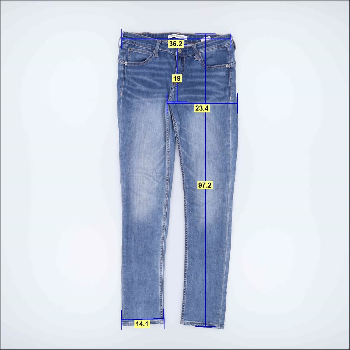 [W28 L30] 리바이스 여성 워싱 일자 데님팬츠 1229H2 상품이미지9