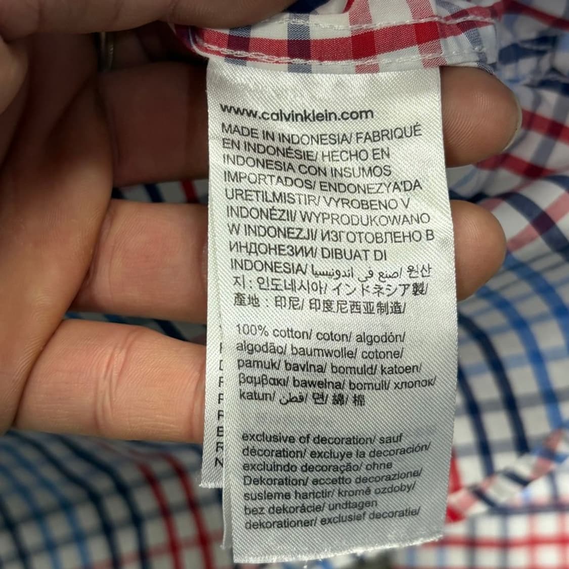 캘빈클라인 체크셔츠 v2190 상품이미지6
