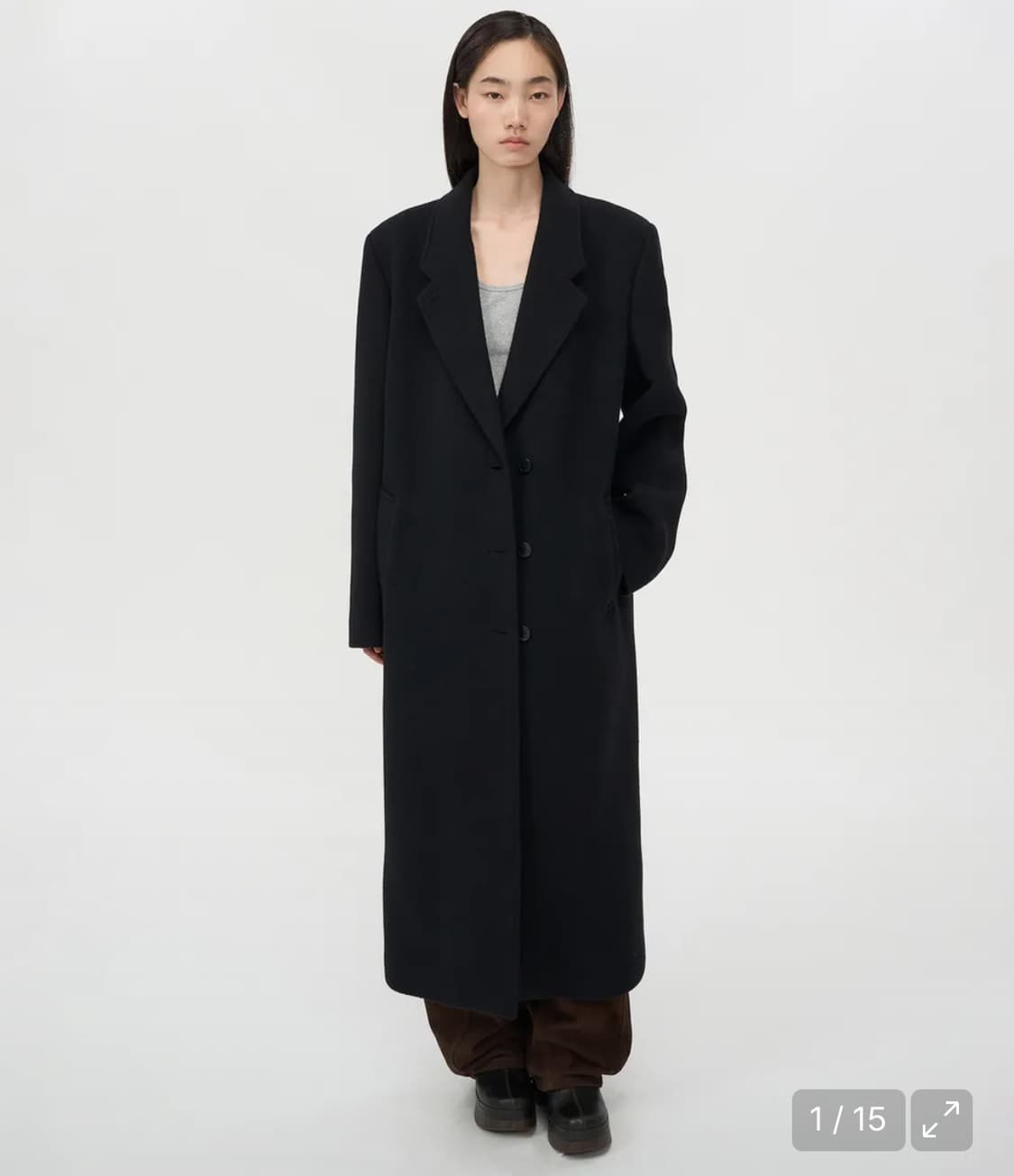 인사일런스 클래식 맥시 코트 m 상품이미지1