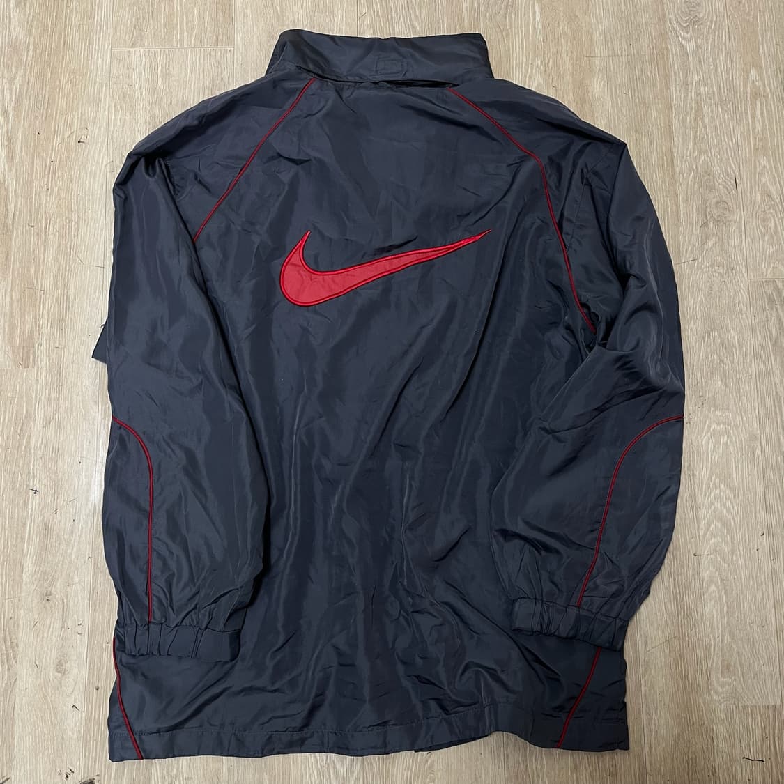 나이키 빅로고 배색 라인 바람막이 자켓 [다크그레이] L/100 상품이미지7