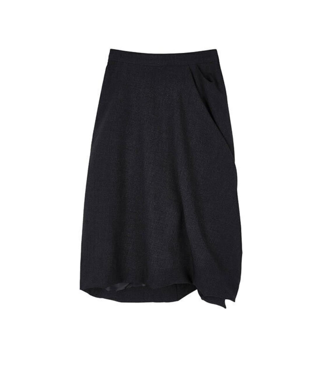 MIDI DRAPE SKIRT (CHARCOAL) 상품이미지2