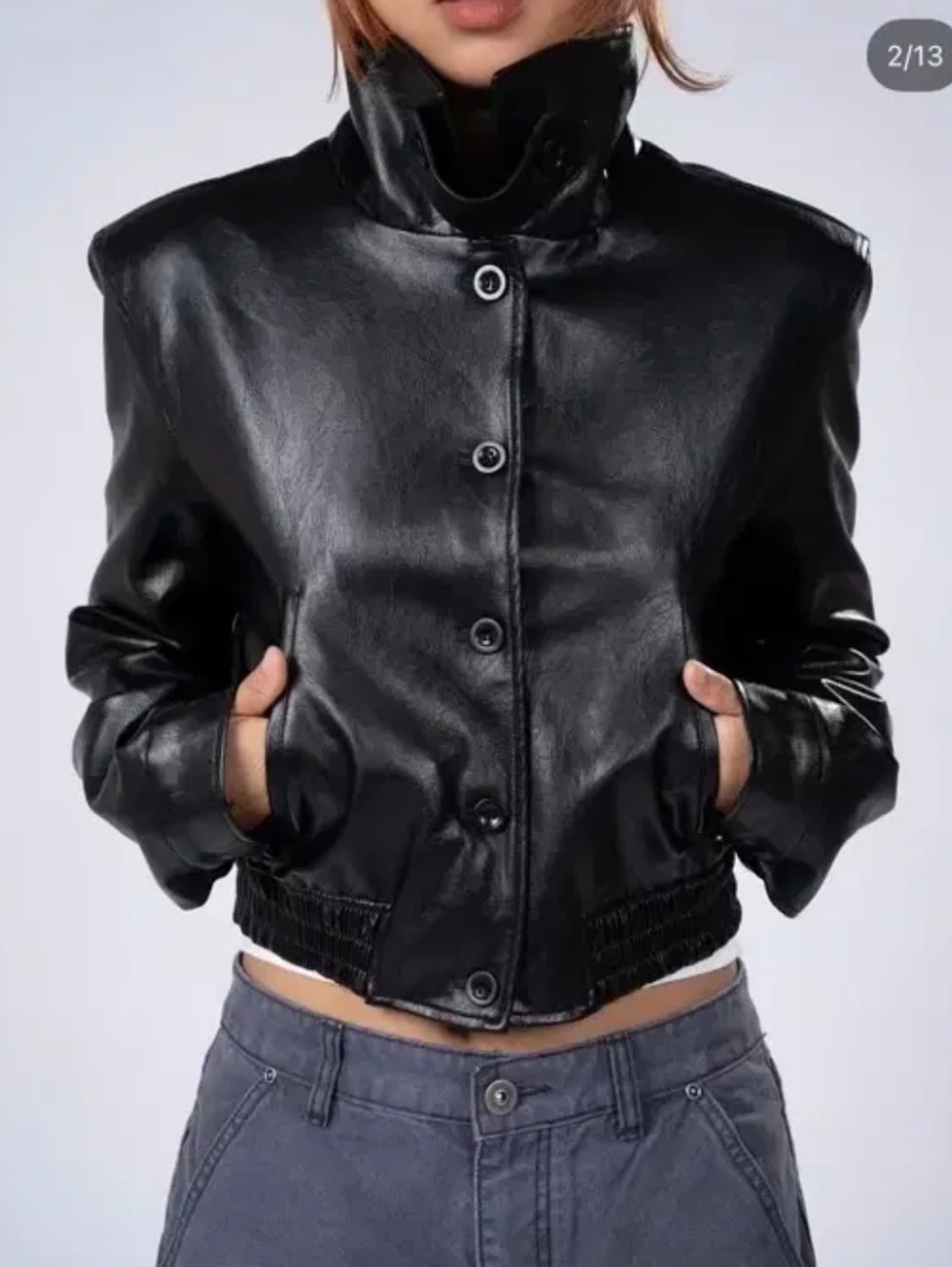 후이즈쉬 whoisshe 레더자켓 상품이미지2