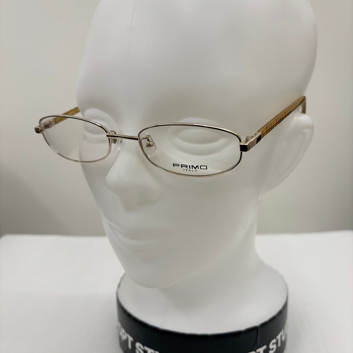 PRIMO 골드 체크 메탈 빈티지안경 상품이미지5