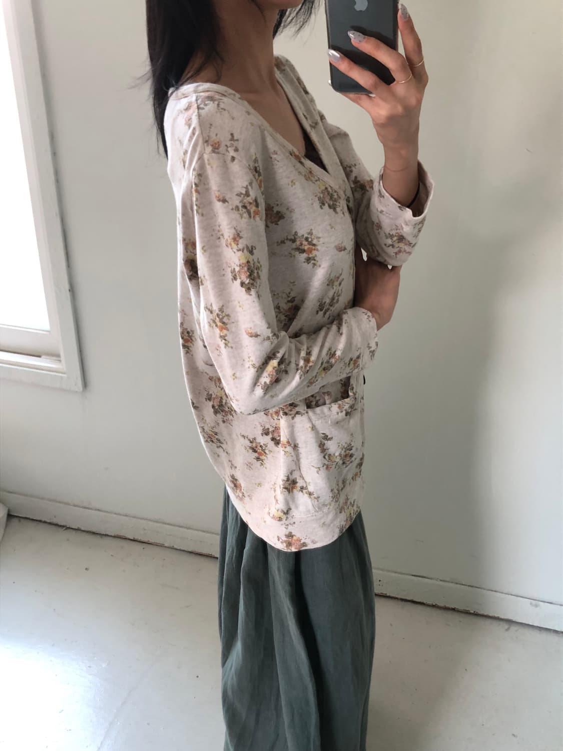 일본빈티지 플라워 가디건 상품이미지3