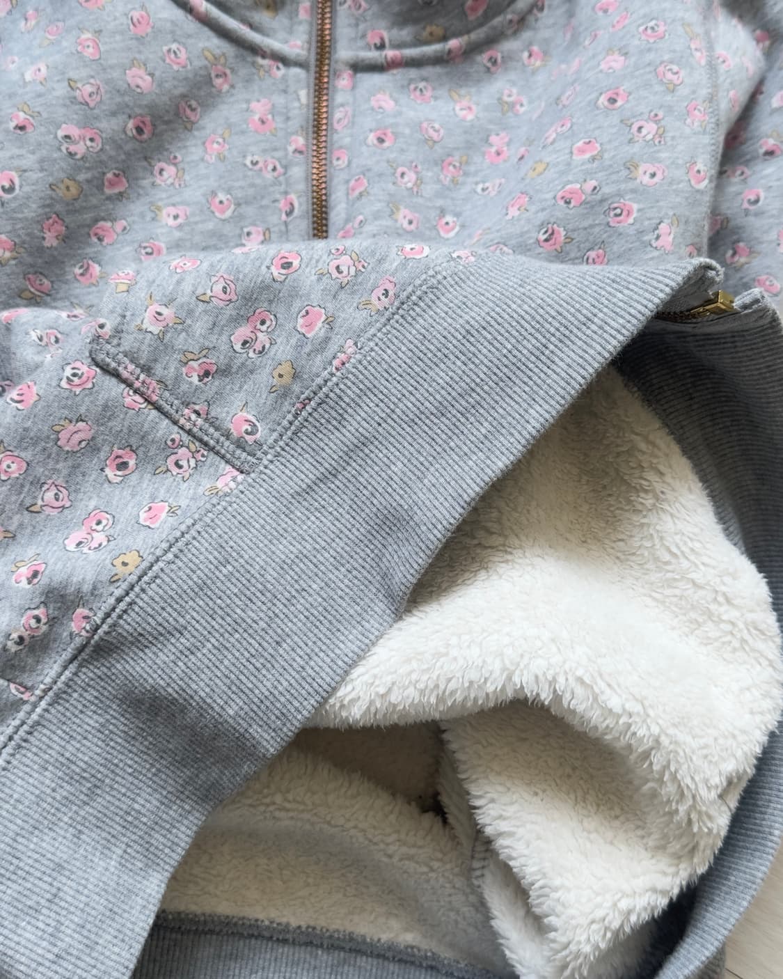 [GOOD DAY] Floral Fleece Jacket 상품이미지5