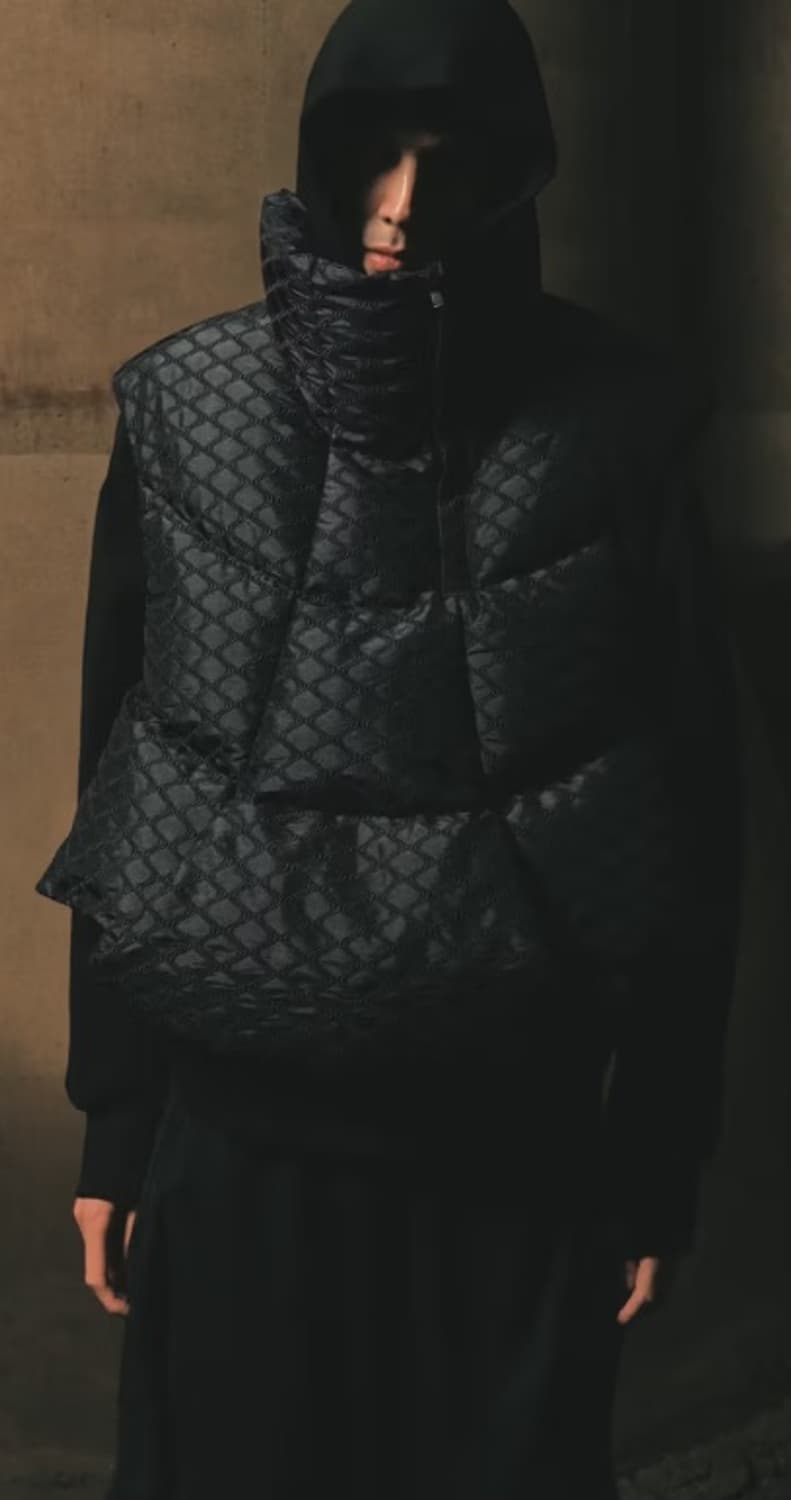 네임세이크X펫트리코 마린 패디드 베스트 블랙 50 상품이미지1