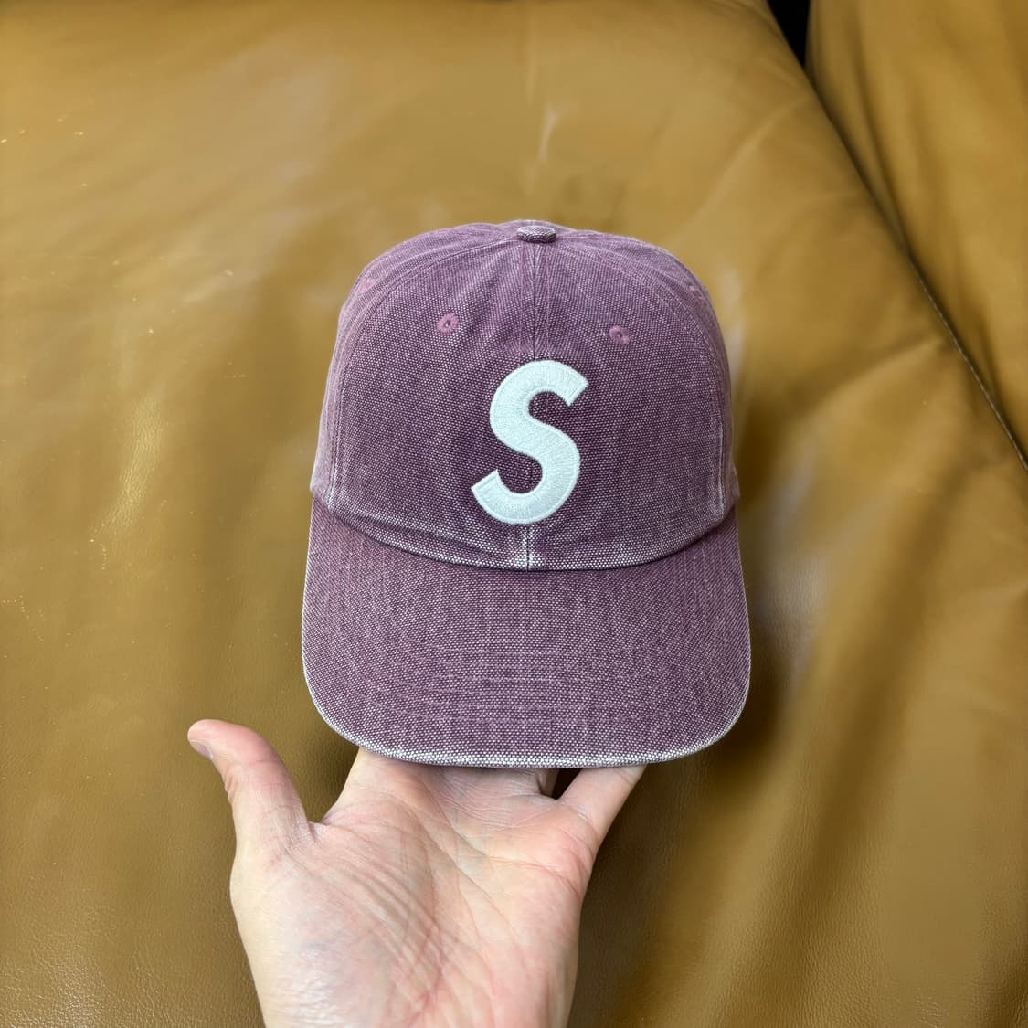 슈프림 S로고 6패널 볼캡 모자 피그먼트 퍼플 상품이미지2