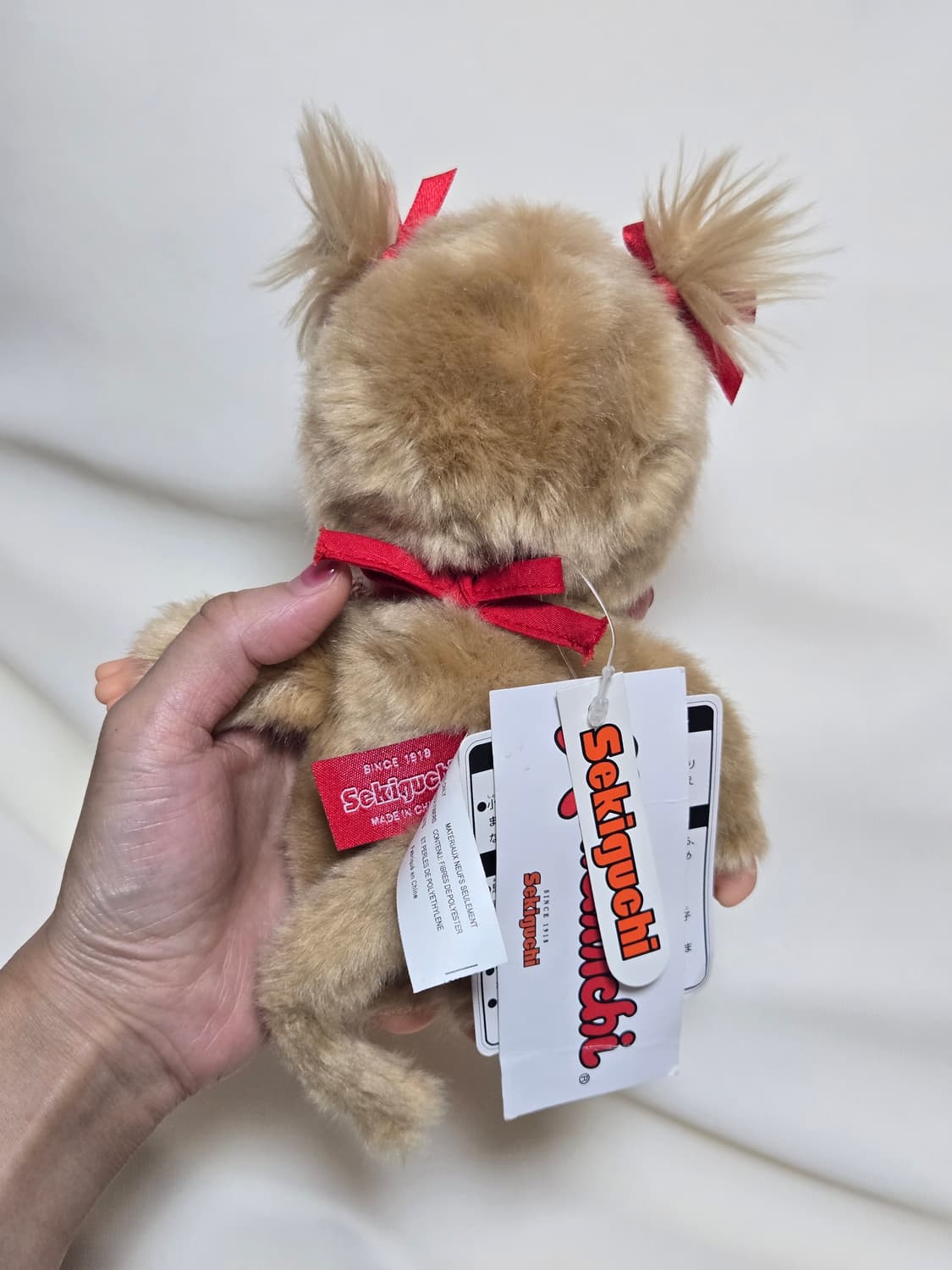 몬치치 트윈테일 양갈래 베이지 S 상품이미지3