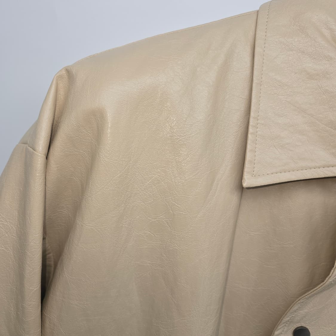 안데르센 에고 레더 자켓 베이지색 상품이미지3