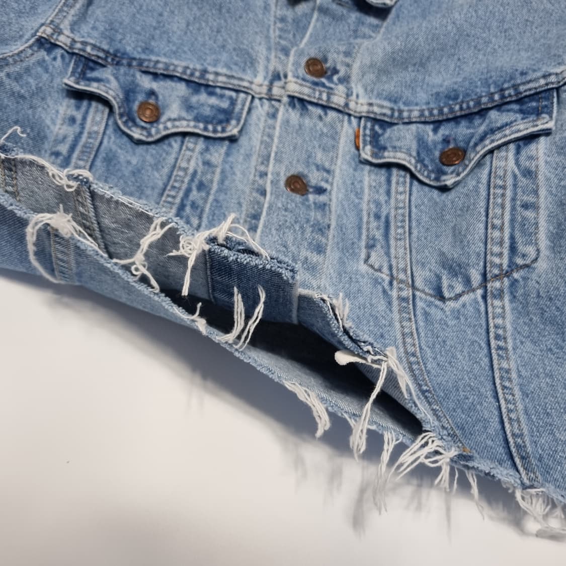 1990s 리바이스 오렌지탭 크롭 데님자켓  상품이미지4