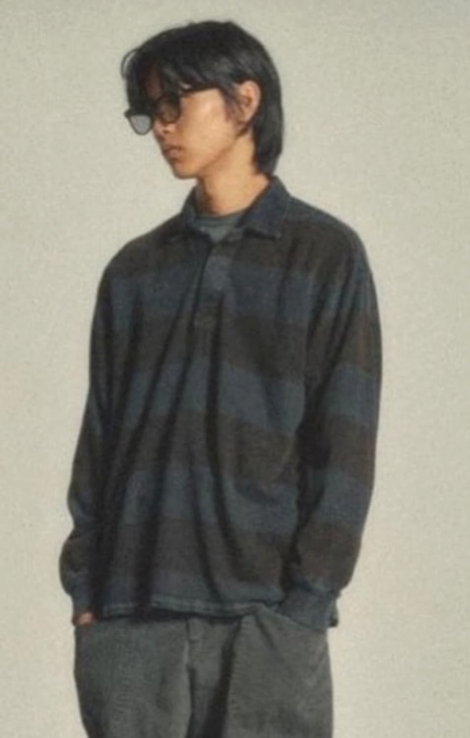 아트이프액츠 가먼트 다이드 럭비티 차콜 XL 상품이미지1