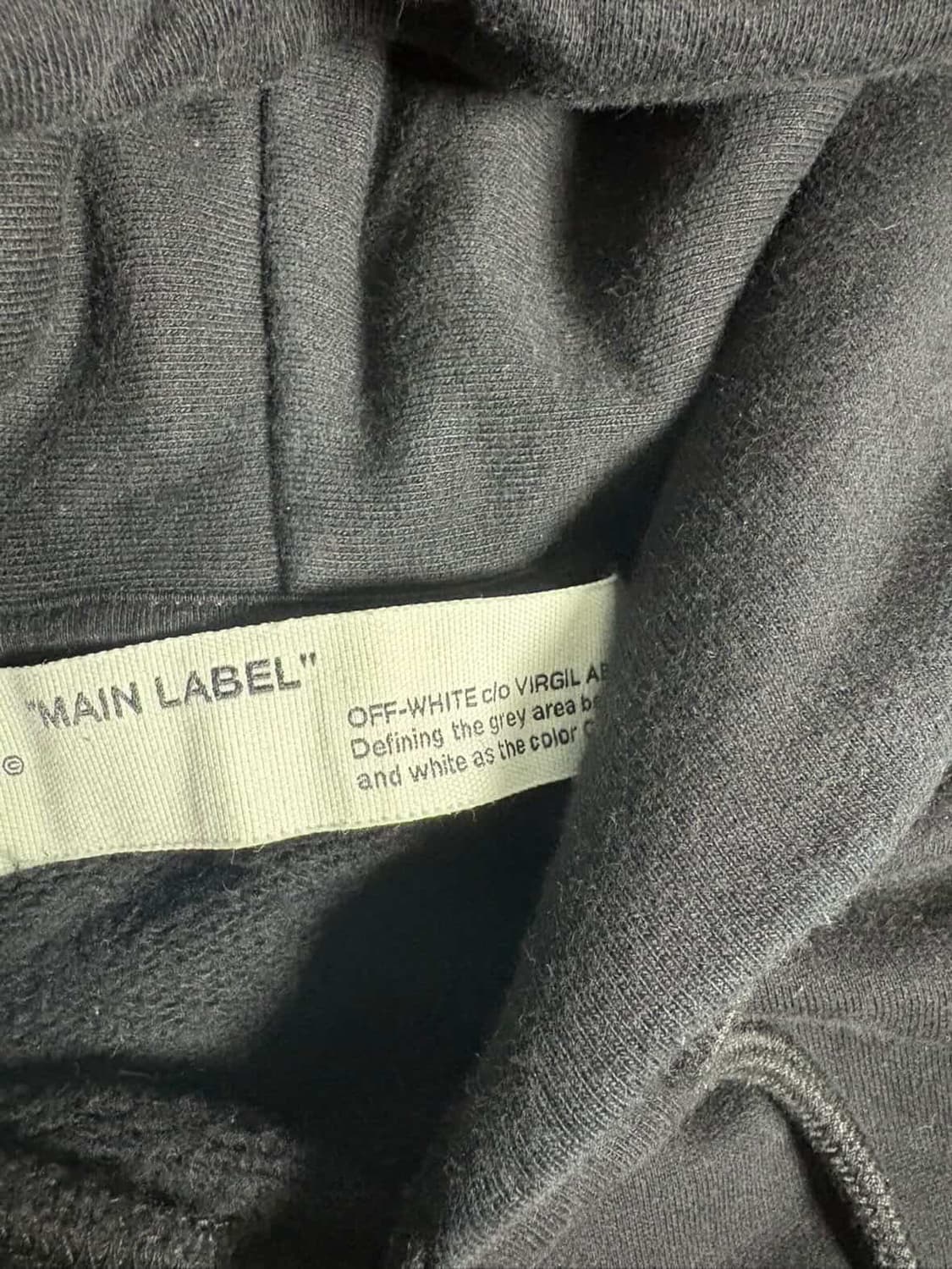 오프화이트 카라바조 후드티 S 상품이미지3