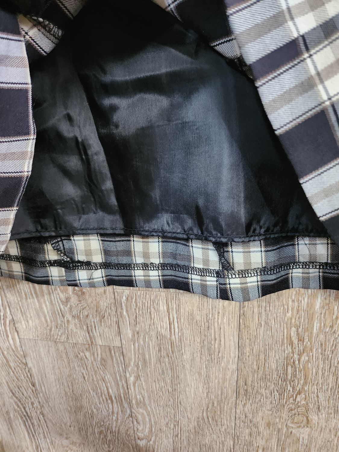 446) 하트클럽 체크 끈 원피스 상품이미지3