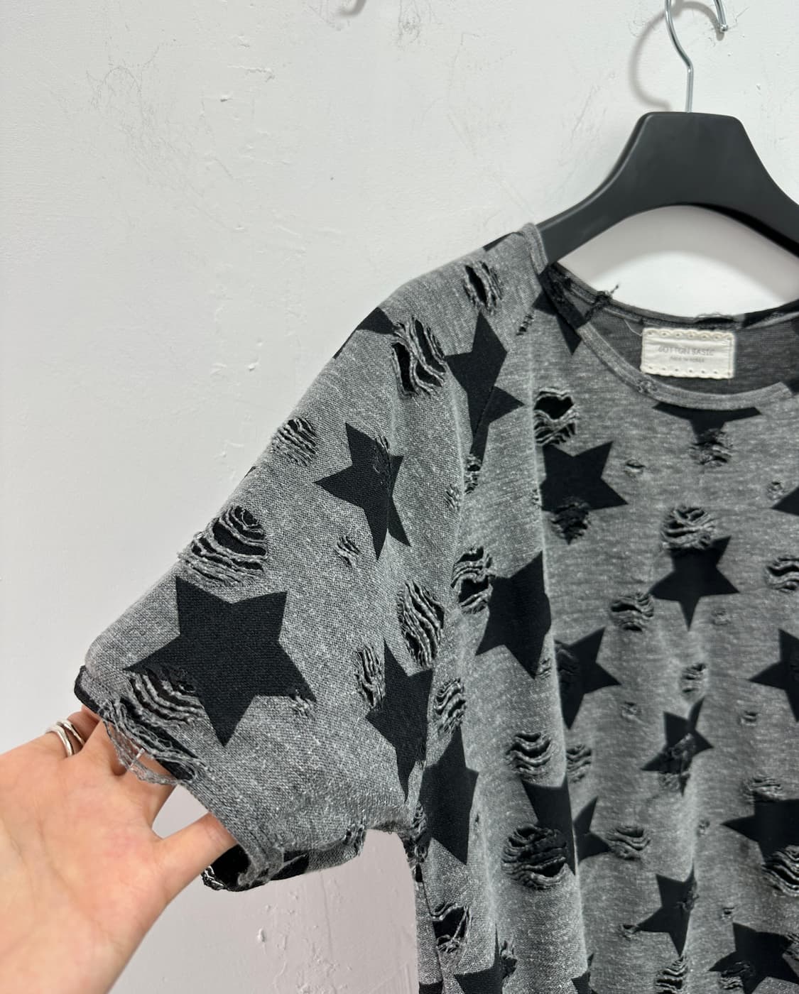 Vintage distressed star printing tee 상품이미지3