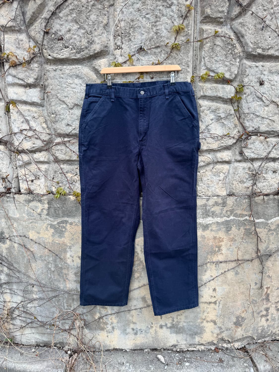 칼하트 빈티지 b11 mdt 네이비 카펜터 싱글니 워크 팬츠 38 상품이미지1