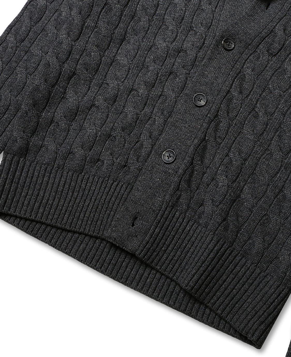 수트 서플라이 [Suit Supply] 울 캐시미어 꽈베기 숄카라 가디건 상품이미지3