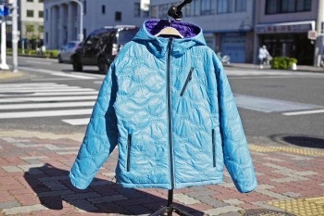 (새상품) 블랍아웃피터 리버시블 프리마로프트 후드 퍼플/터콰이즈 상품이미지6