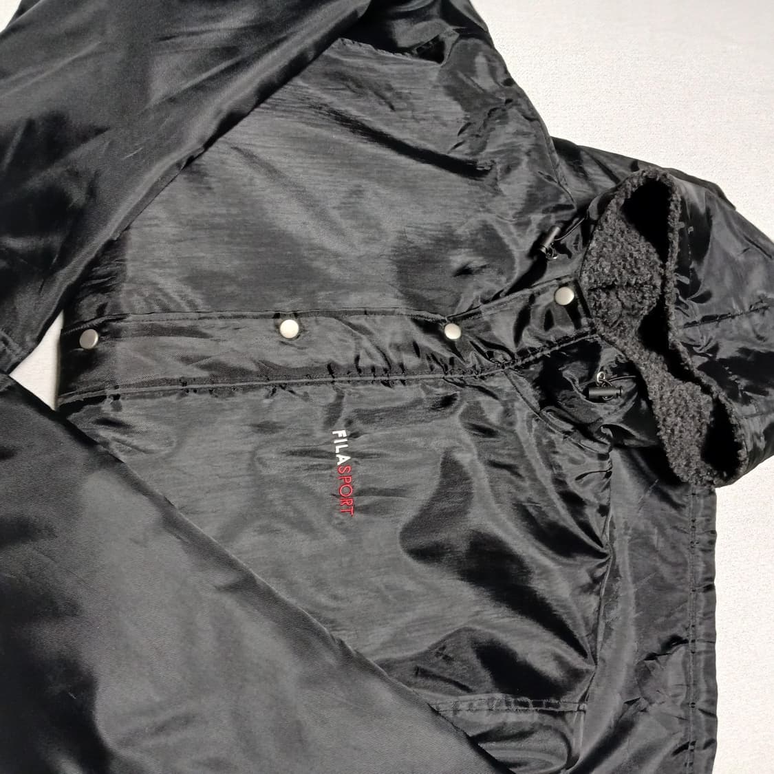 일본판 fila 휠라 필라 벤치코트 양털 누빔 패딩 롱자켓 상품이미지2