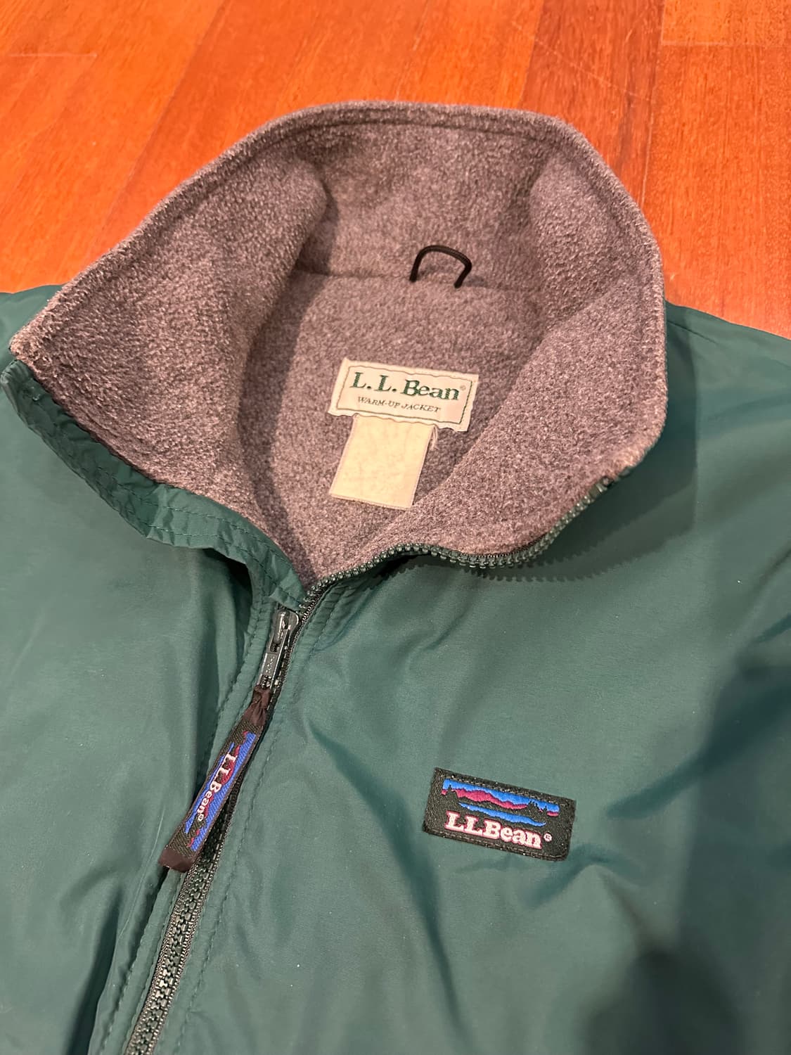 엘엘빈 웜업자켓 그린 L사이즈 상품이미지2