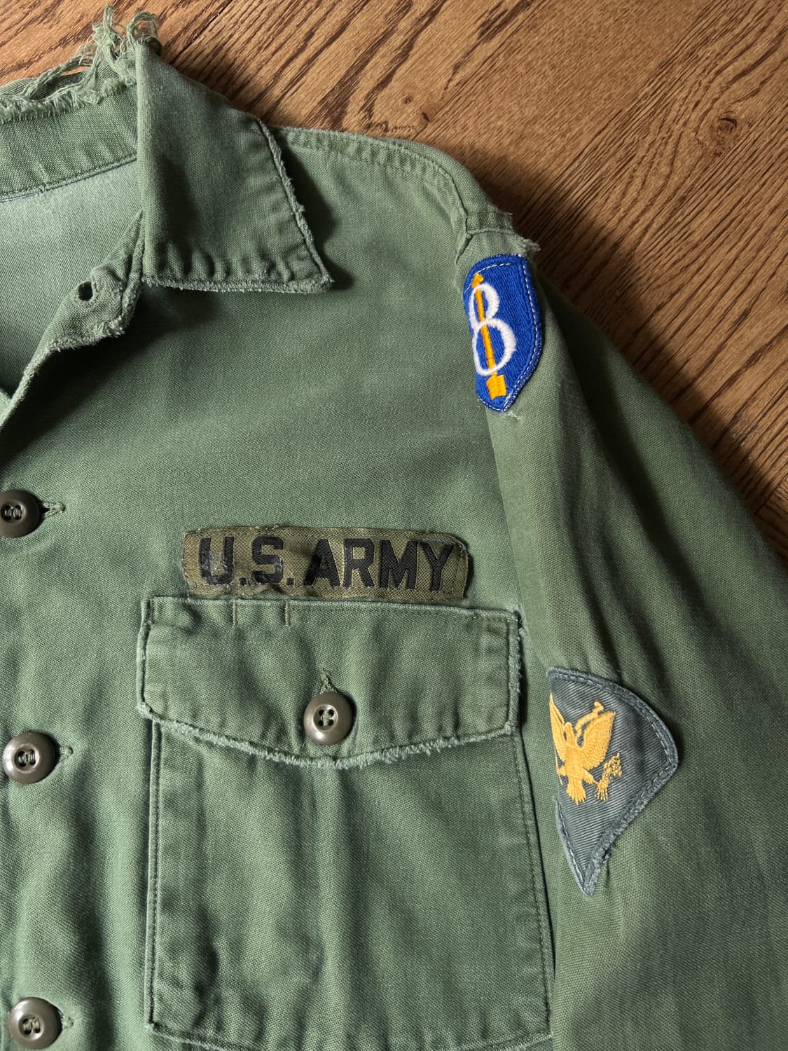 [M]5~60's 오리지널 U.S ARMY OG-107 셔츠 상품이미지4