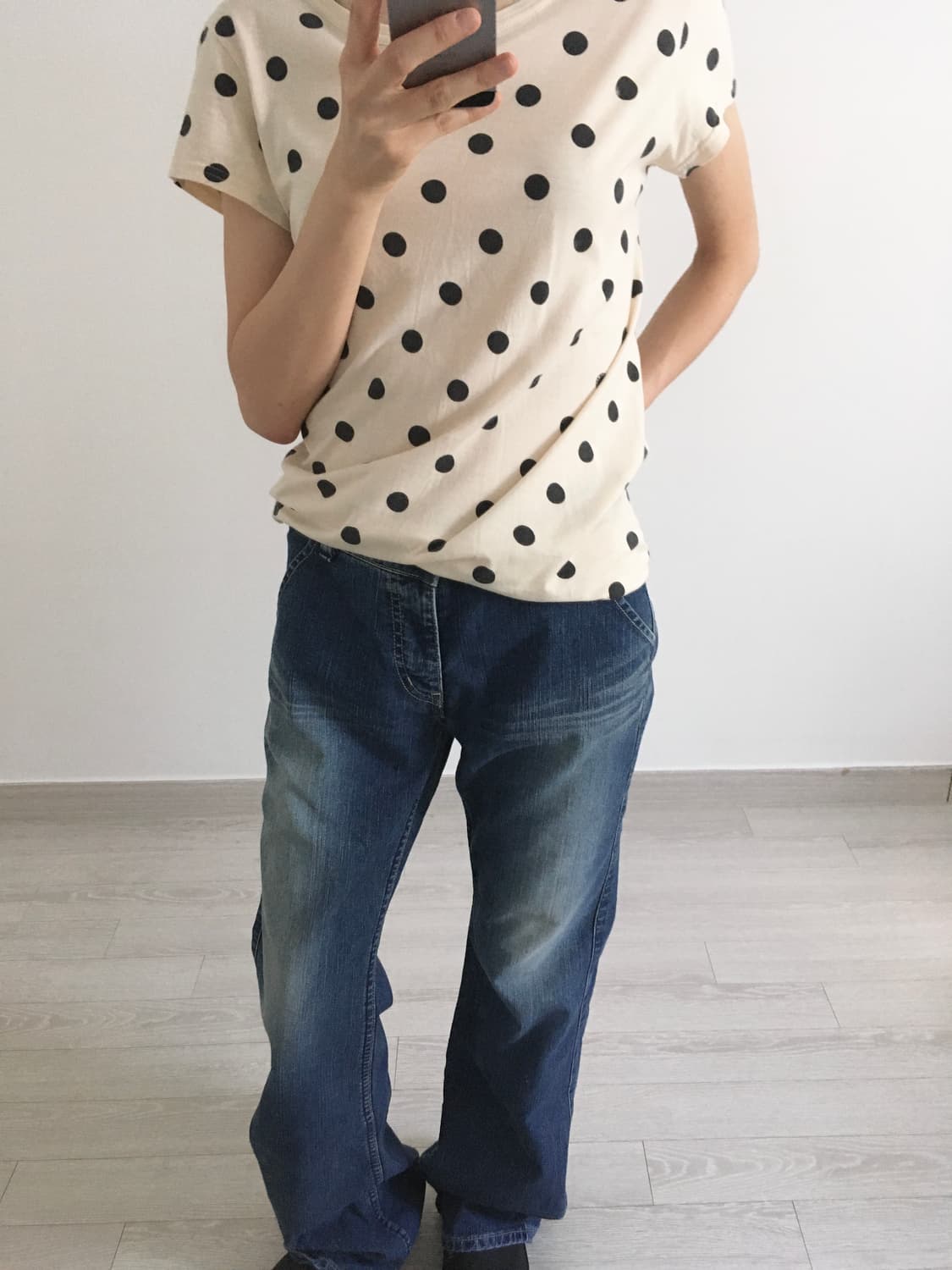 washing blue bootscut jeans 상품이미지3