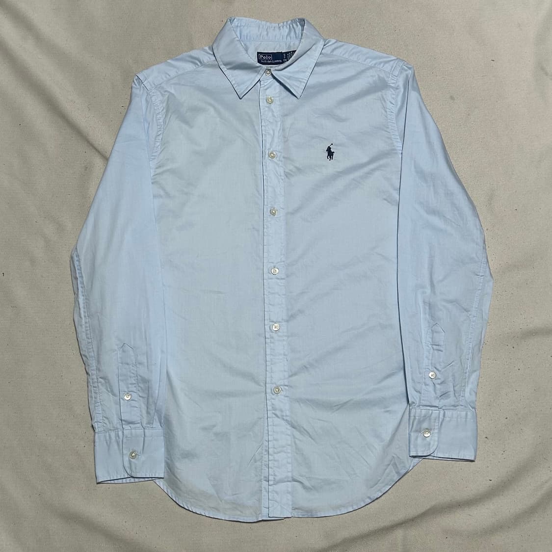 S 폴로랄프로렌 클래식 핏 스카이블루 코튼 셔츠 상품이미지2