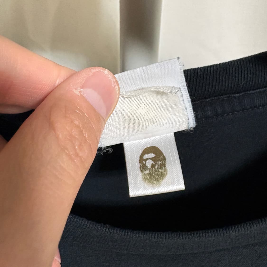 베이프 네온 컬리지 반팔티셔츠 / 블랙, 2XL 상품이미지9