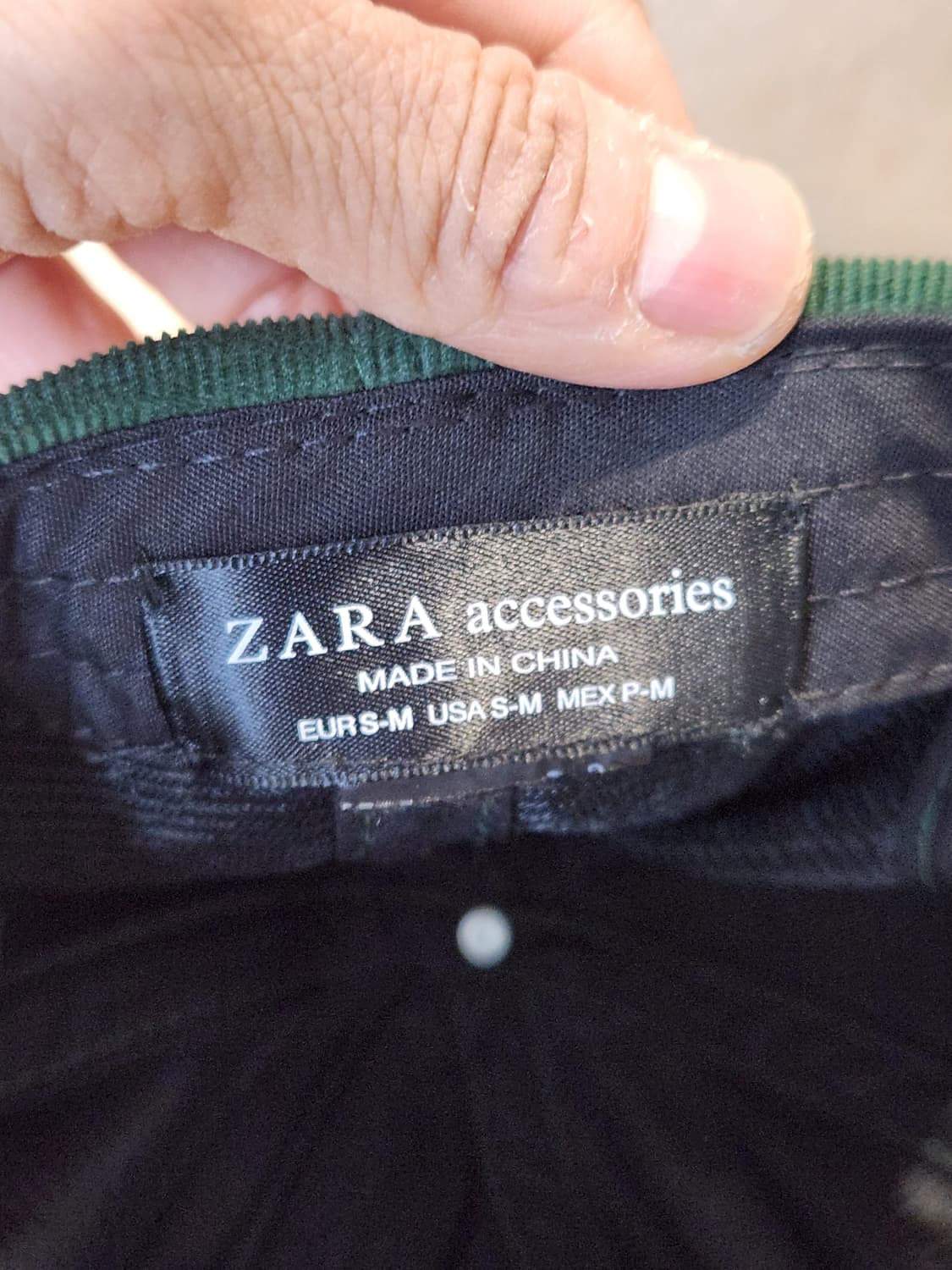 ZARA 그린 코듀로이 볼캡 🧢 #RULEBREAKER 감성

 상품이미지6