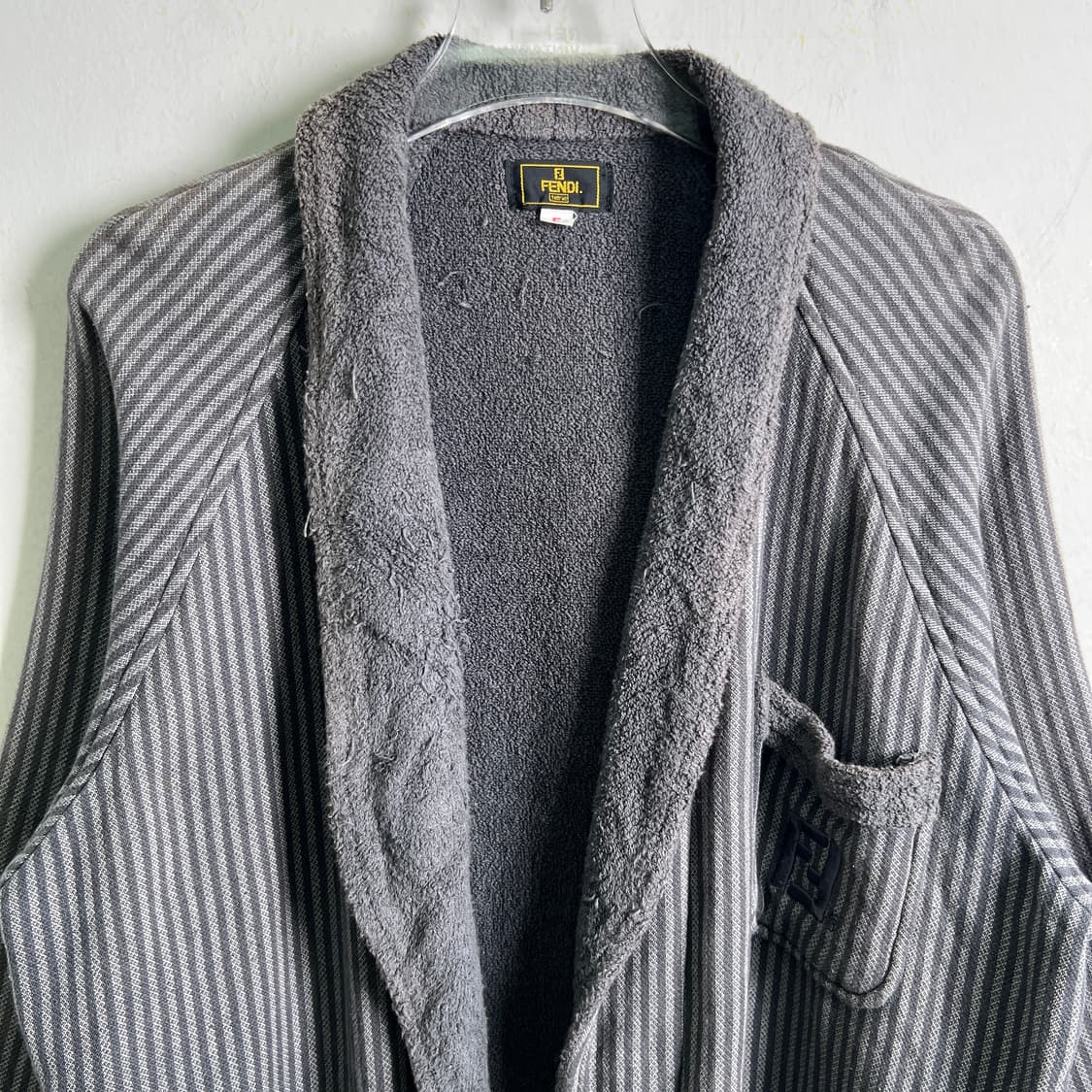 Fendi 펜디 빈티지 그레이 스트라이프 로브 가운  상품이미지5