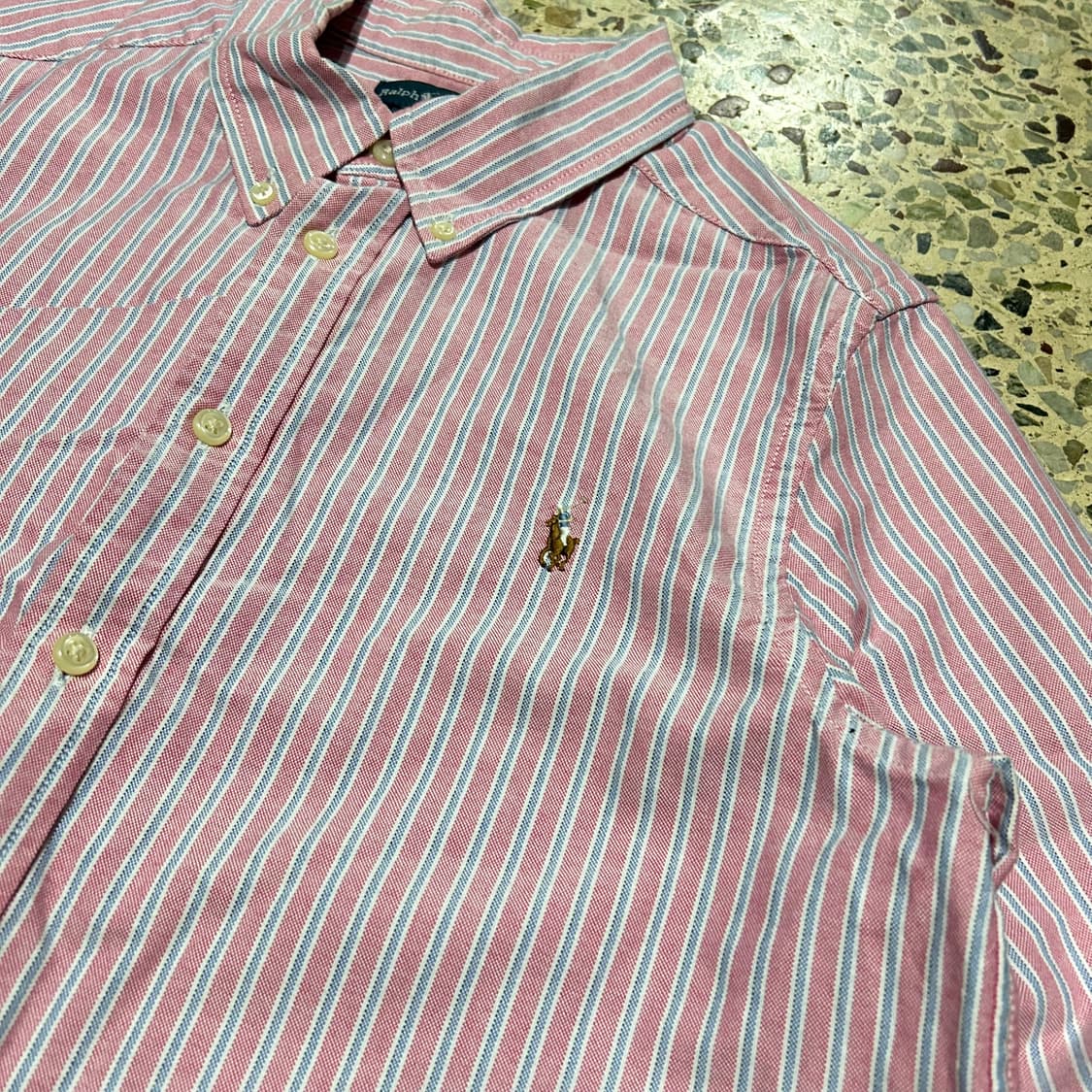 폴로 랄프로렌(POLO RalphLauren)핑크 스트라이프 셔츠 상품이미지4