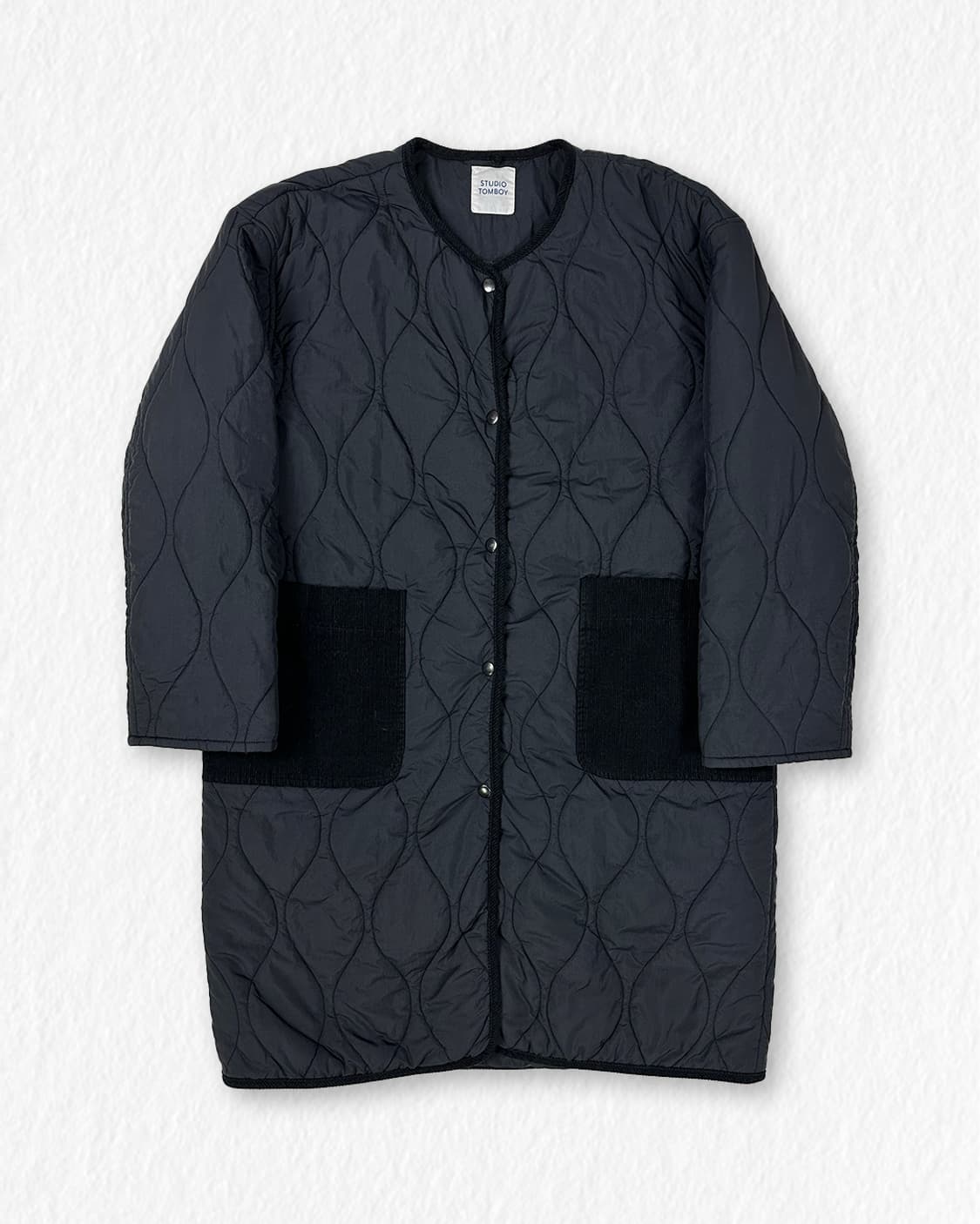 톰보이 퀼팅 롱 야상 점퍼 상품이미지1