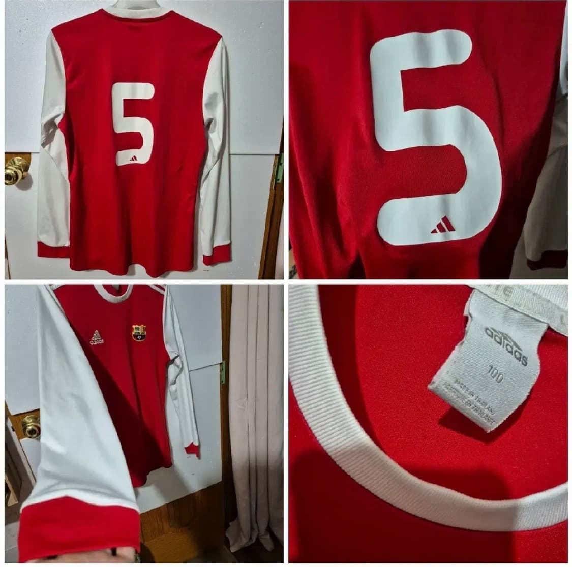 340 ) 최상급 유로파 축구 아스날팀 아디다스 아디컬러  져지 M 상품이미지4