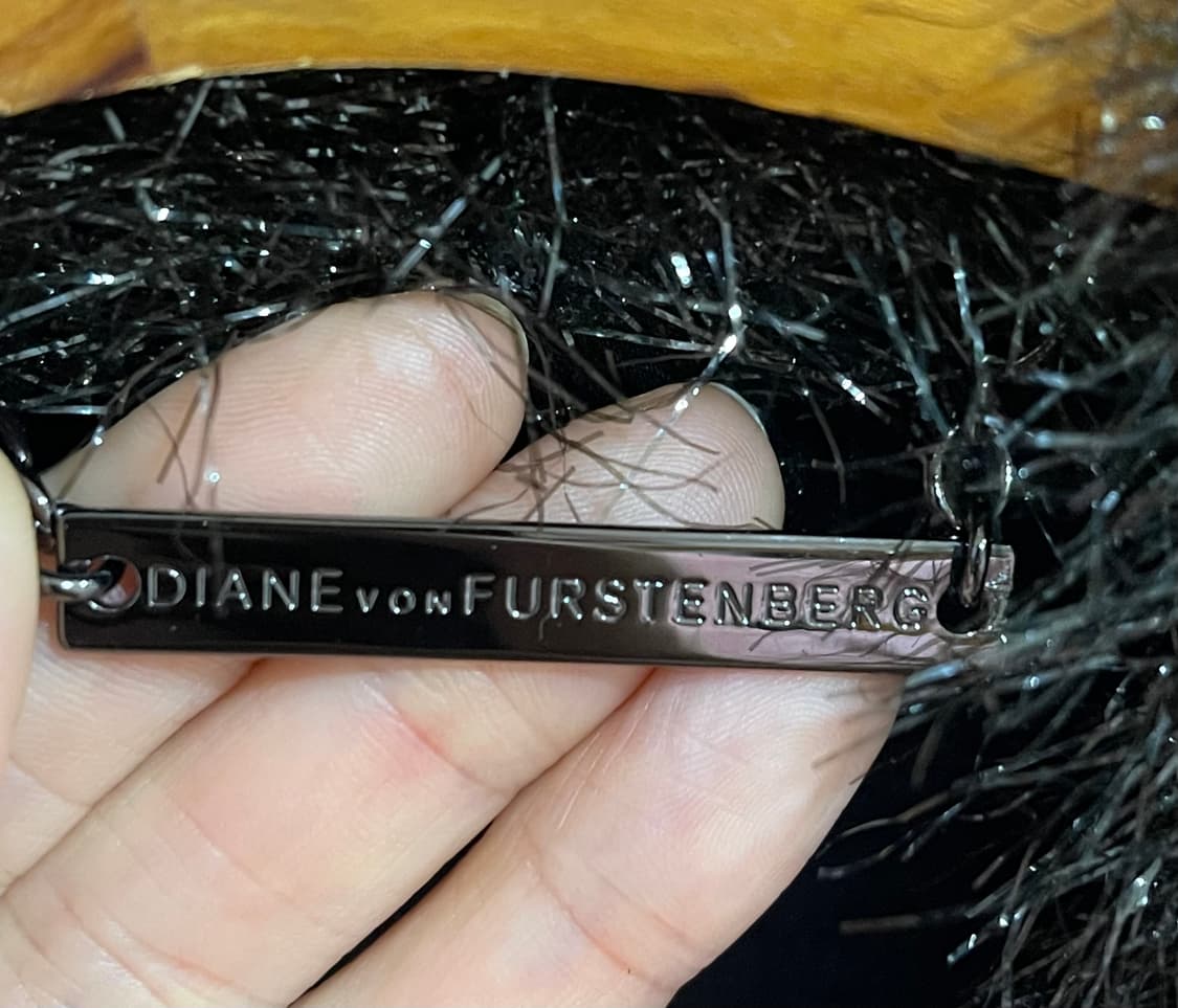 Dian von Furstenberg 쉬머 프린지 니트 롱가디건 /S 상품이미지3