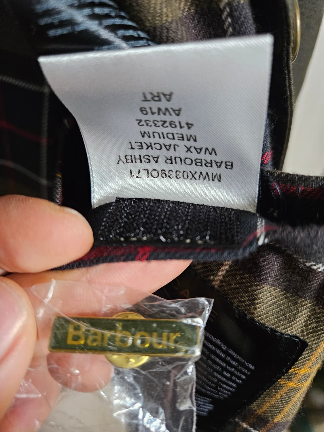 바버 애쉬비 왁스자켓 올리브 m 상품이미지4