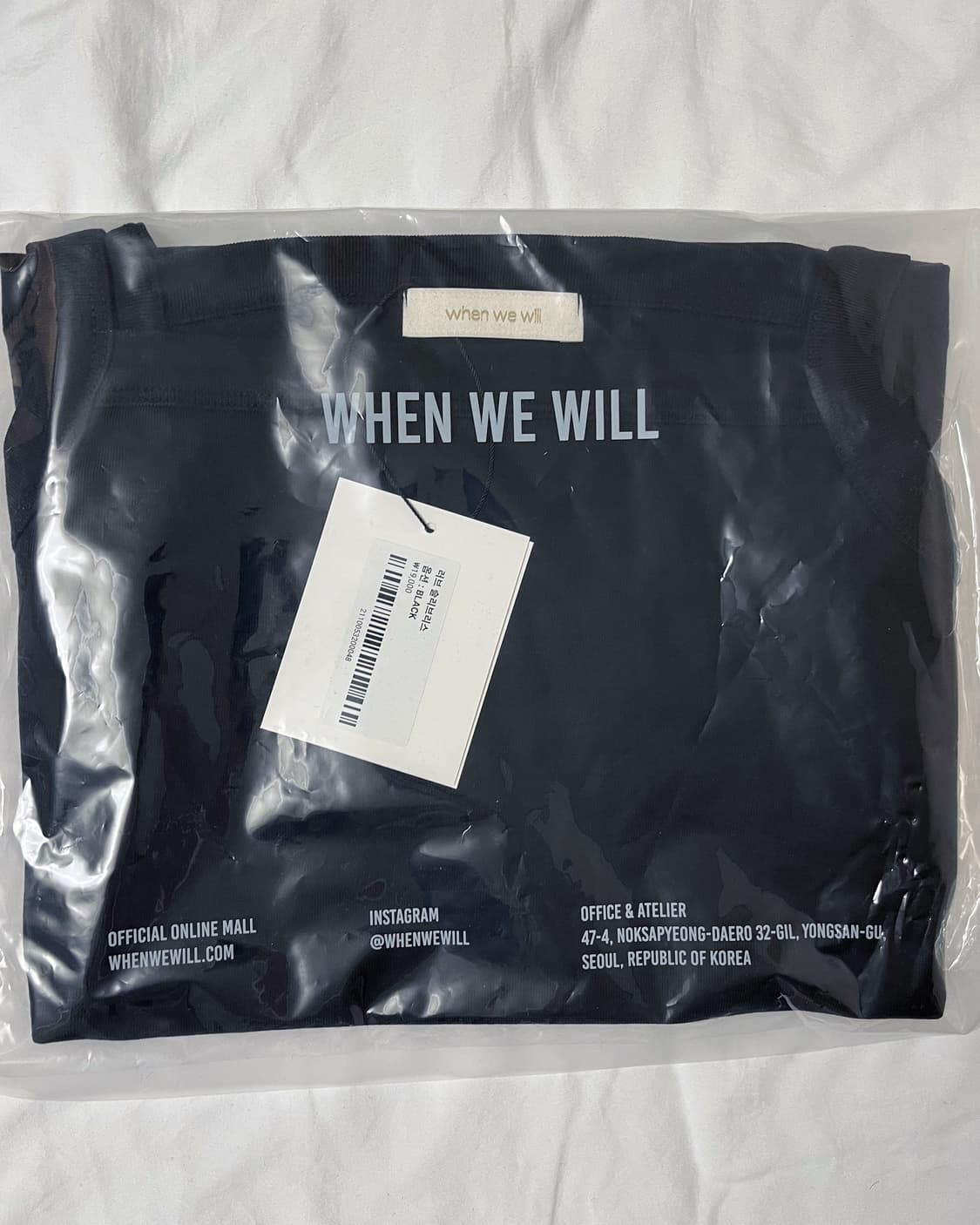 웬위윌 러브 슬리브리스 블랙 새상품 상품이미지2