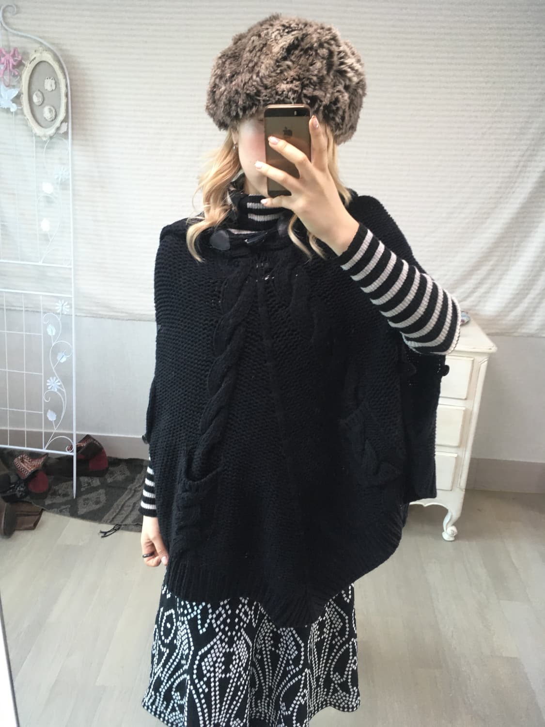 유일매물)diesel wool knit cape hood cardigan 상품이미지5