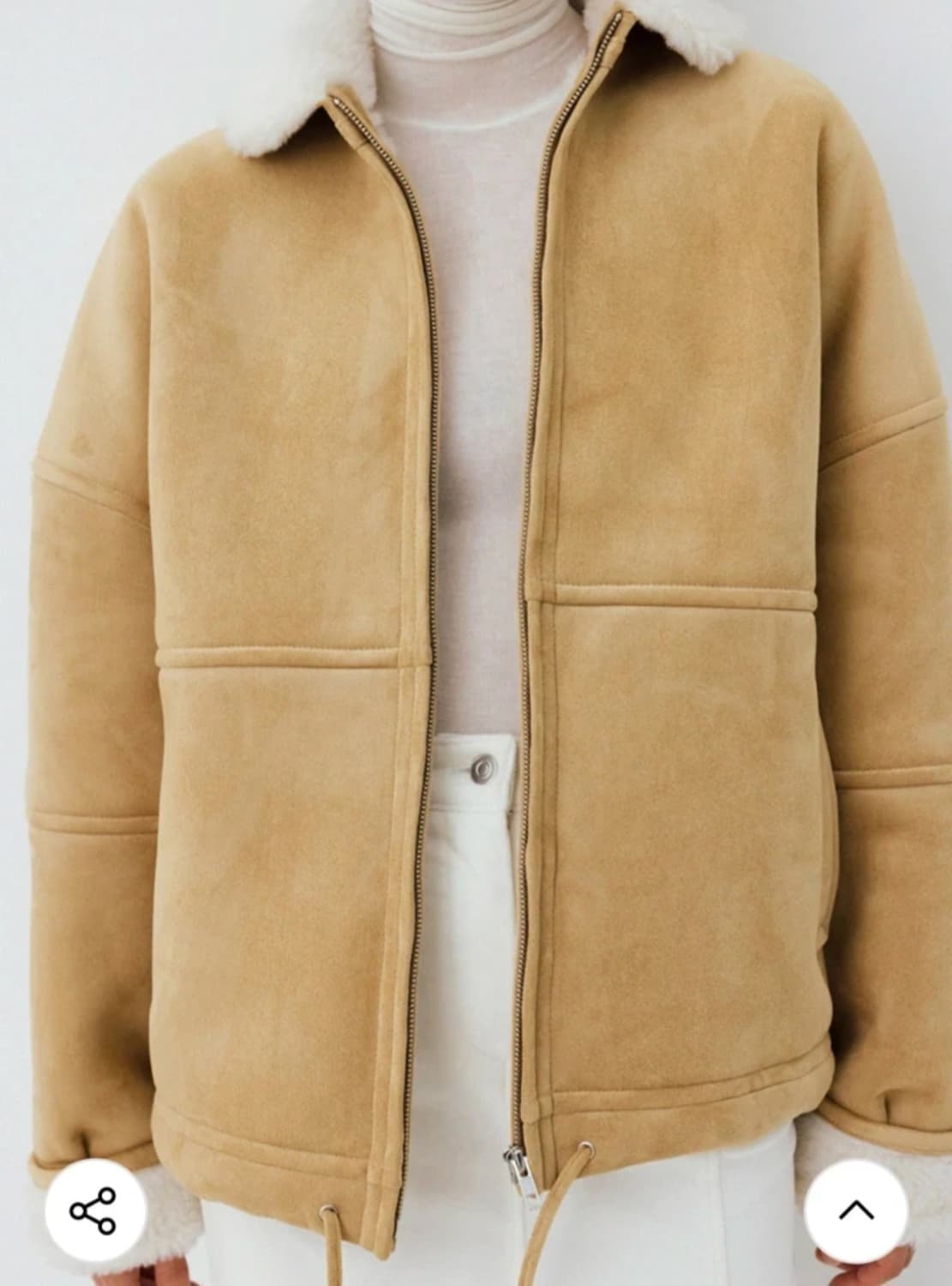 Le 르 스웨이드 무스탕 베이지 F 11.0 상품이미지1