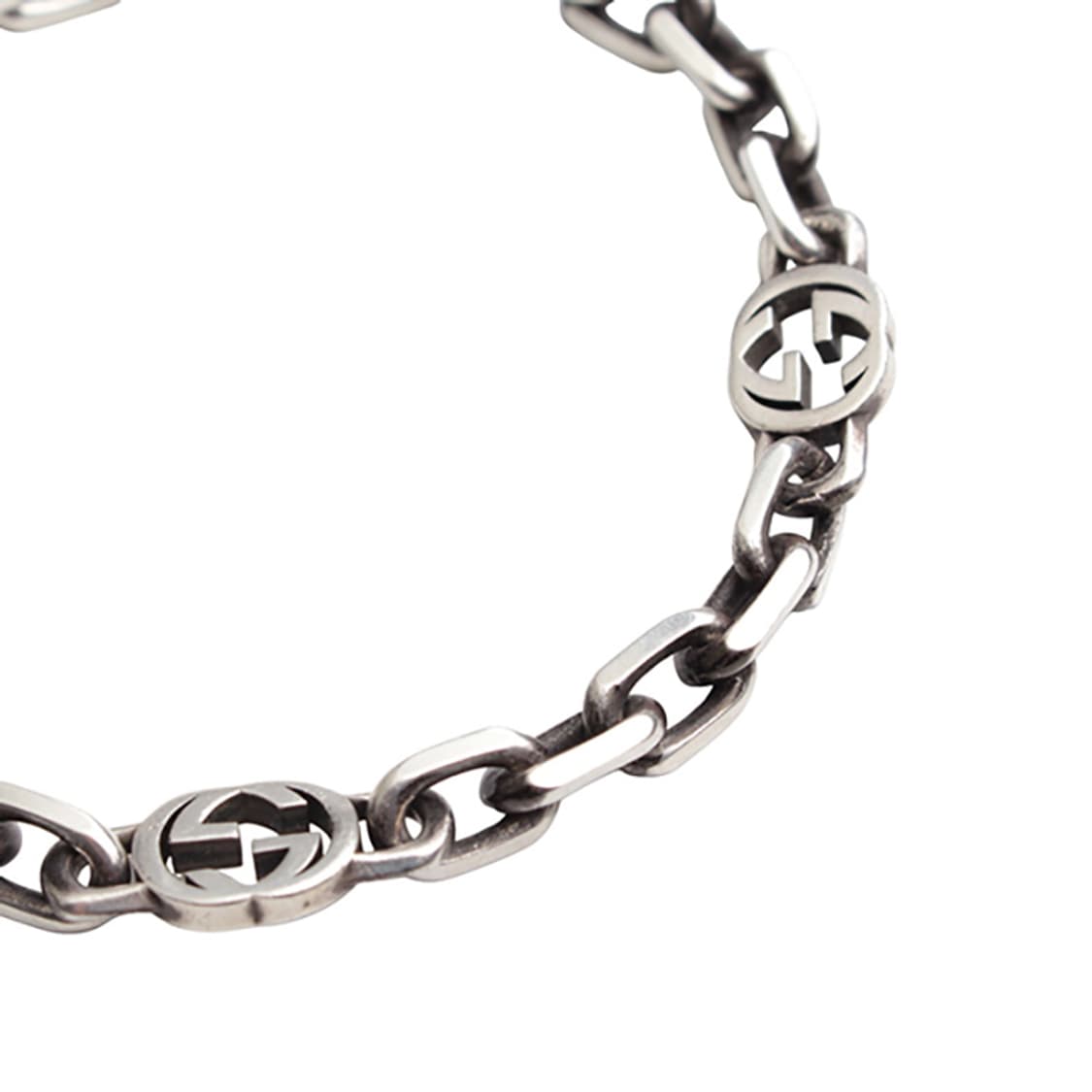구찌 925 실버 GG로고 체인 팔찌 상품이미지3