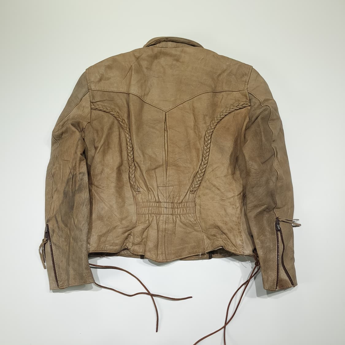 CL481 S UNIK 90s 웨스턴 브레이디드 빈티지 가죽 자켓 상품이미지9