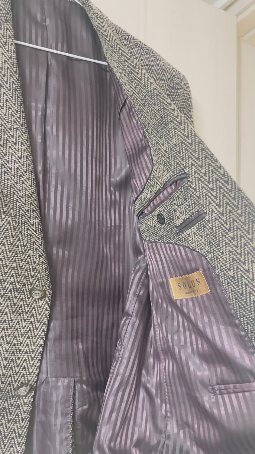 solus 해링본 트위드 투버튼 블레이저 자켓 상품이미지6