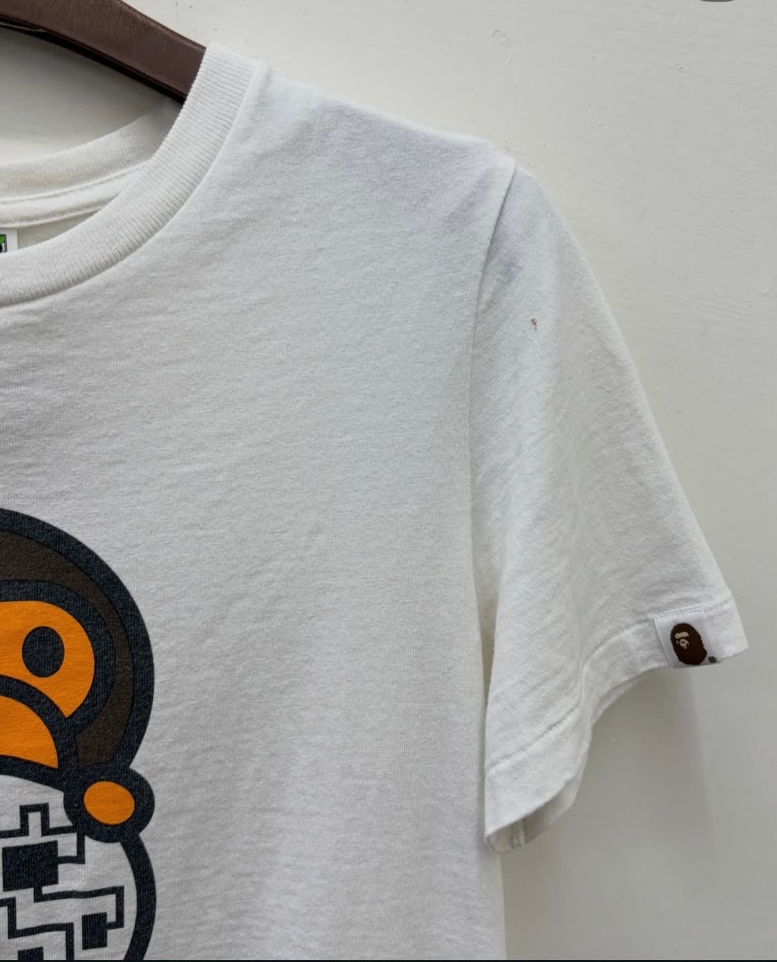 딱붙핏))베이프 베이비 마일로 티셔츠 상품이미지5