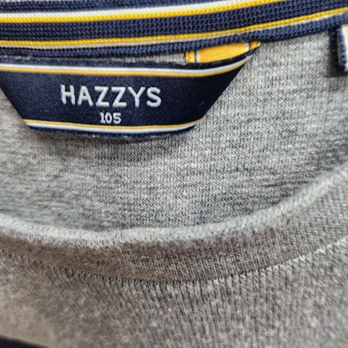 헤지스 스트라이프 로고 코튼 니트 맨투맨 105(XL) 상품이미지5