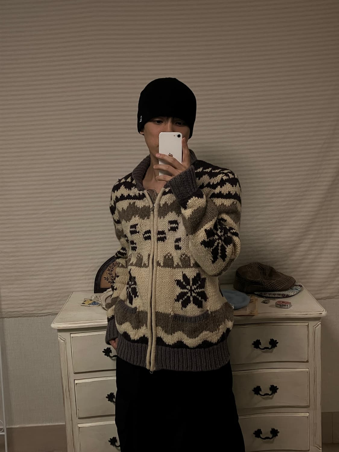 빈티지 브라운 노르딕 코위찬 y2k 스트릿 갸루 펑키 일본빈티지509   상품이미지2