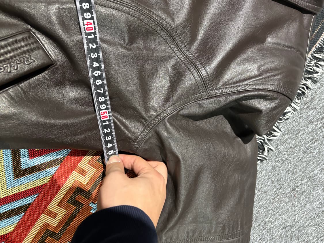 빈티지 소가죽 100% 천연 레더자켓 상품이미지9