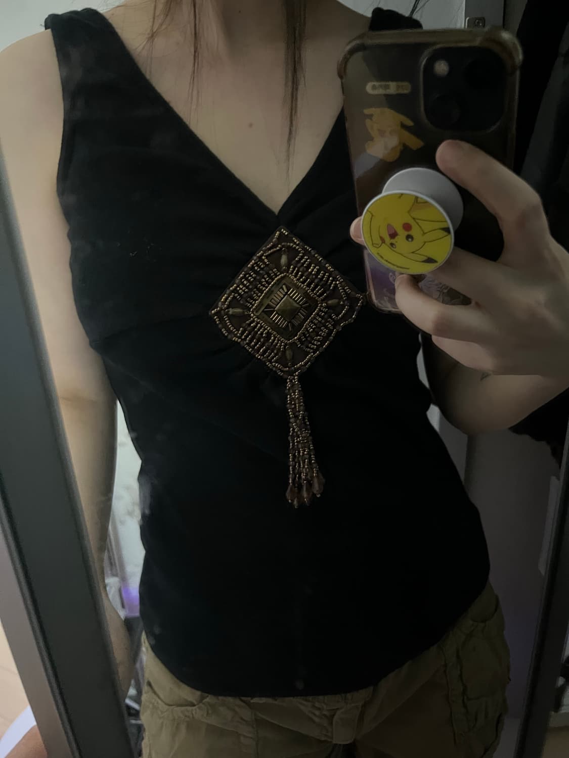 보헤미안 브이넥 나시 상품이미지1