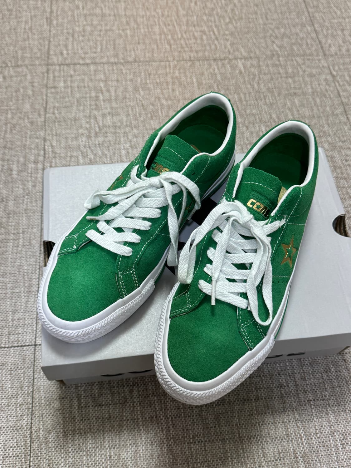 컨버스 원스타 프로 스웨이드 그린 250 상품이미지1