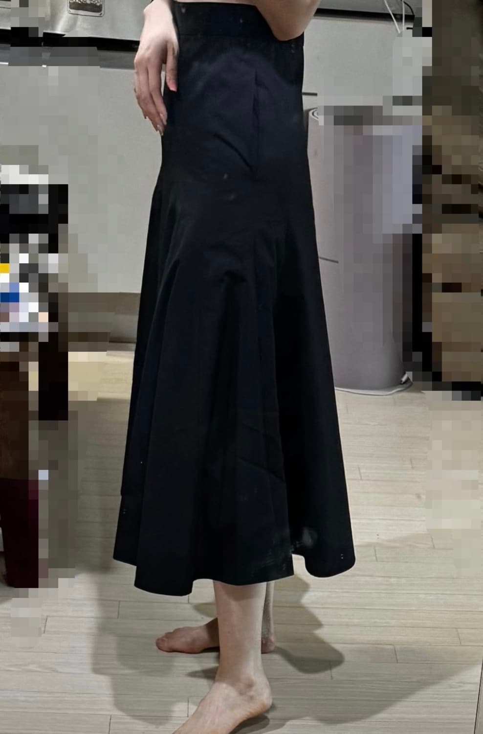 마른55 55 텍ㅇ 새상품 한섬 톰그레이하운드 디올맛 롱스커트 치마 마쥬 상품이미지3