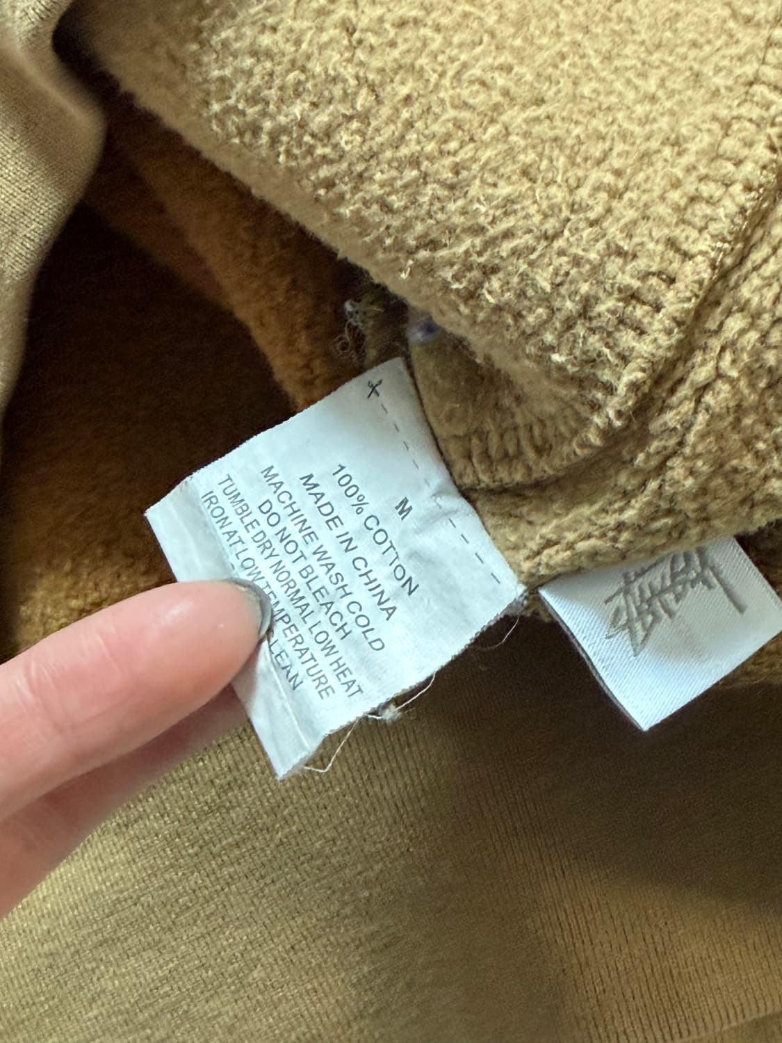 Stussy 스투시 딥베이지 컬러 카라 하프집업 맨투맨 상품이미지8